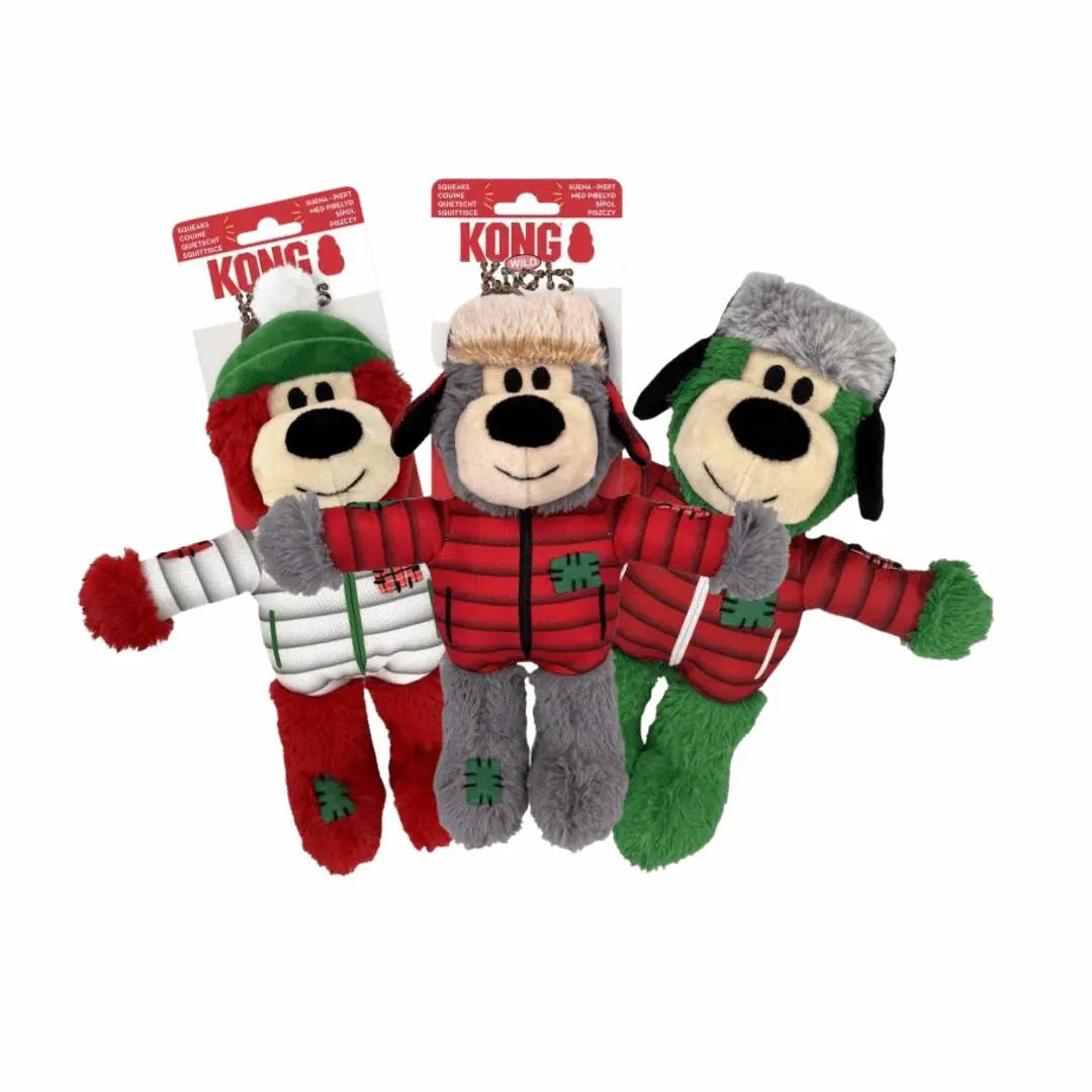 KONG Juleleke Bamse Wild knots Bjørn - PetsUp