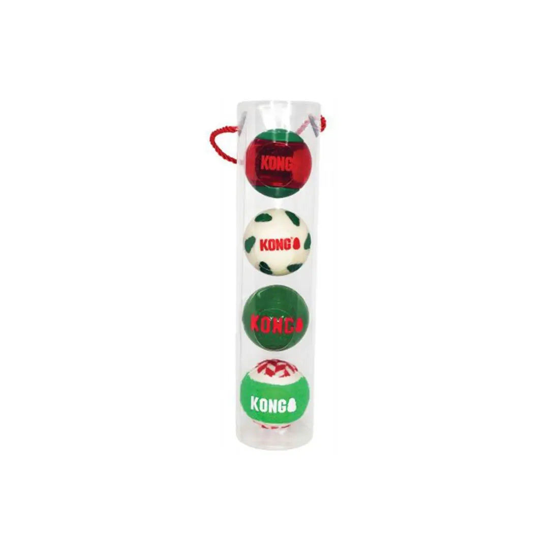 KONG Juleleke Occasions Ball 4p 7cm Kong