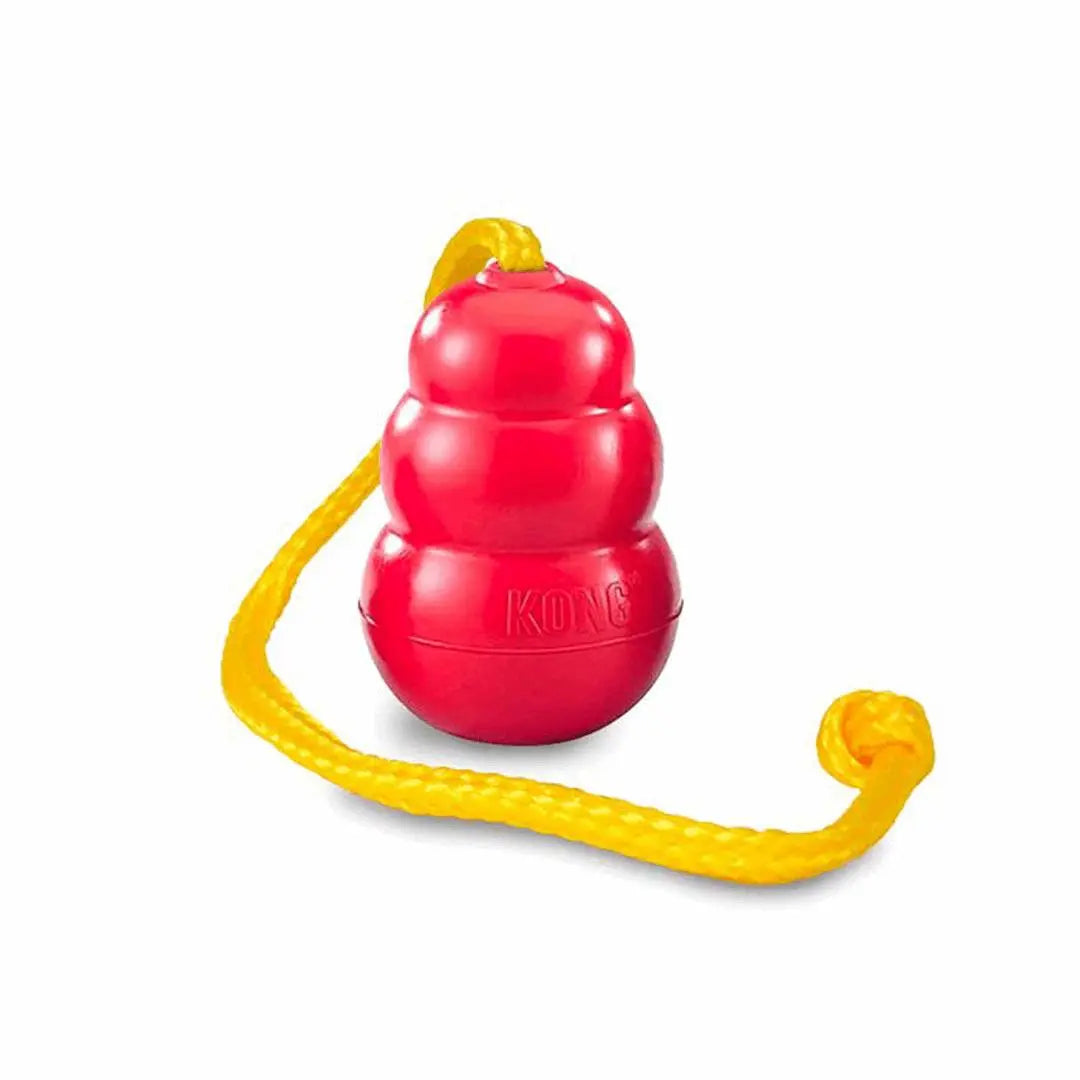 KONG® Classic med tau Rød L