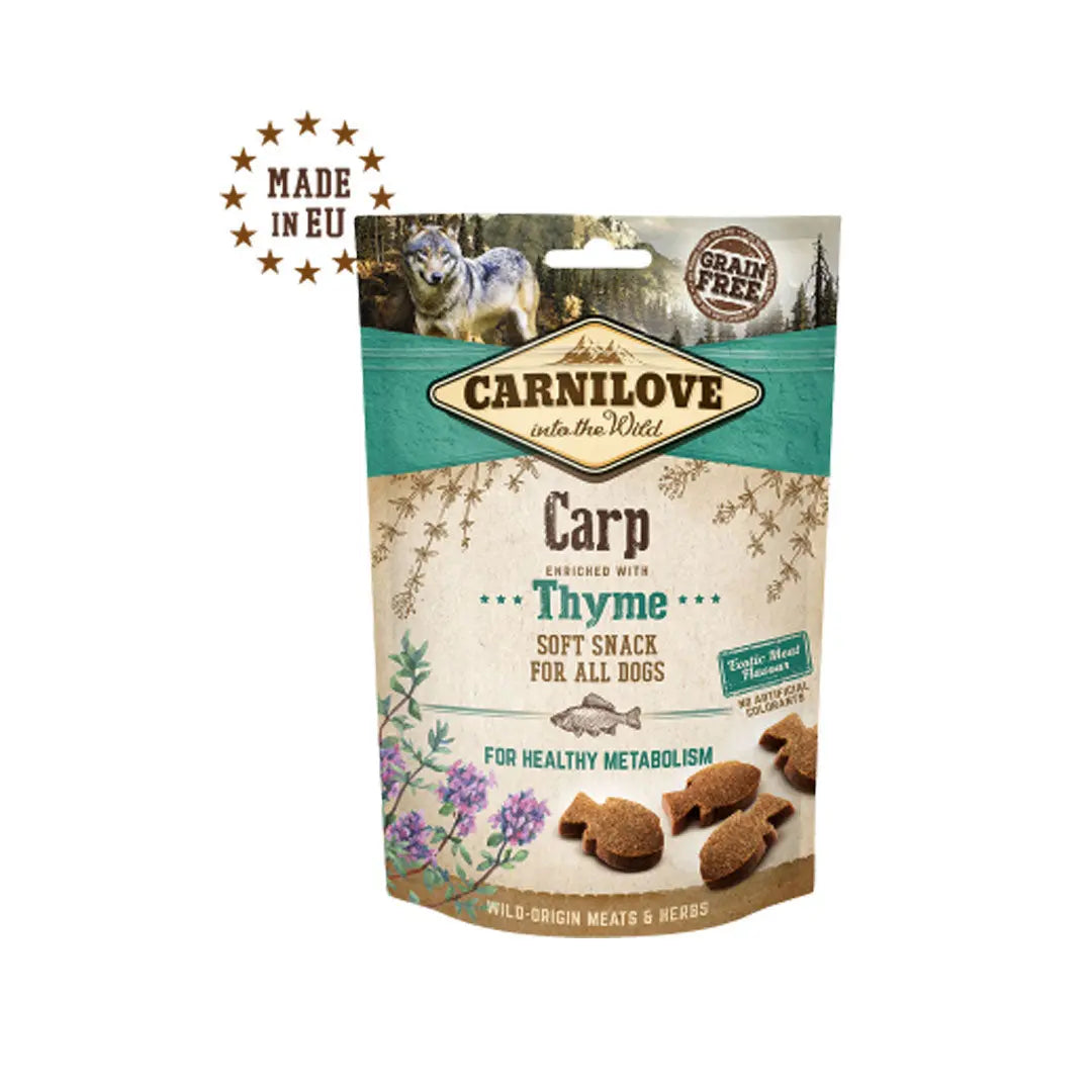 Carnilove Soft Snack Karpe med timian 200g