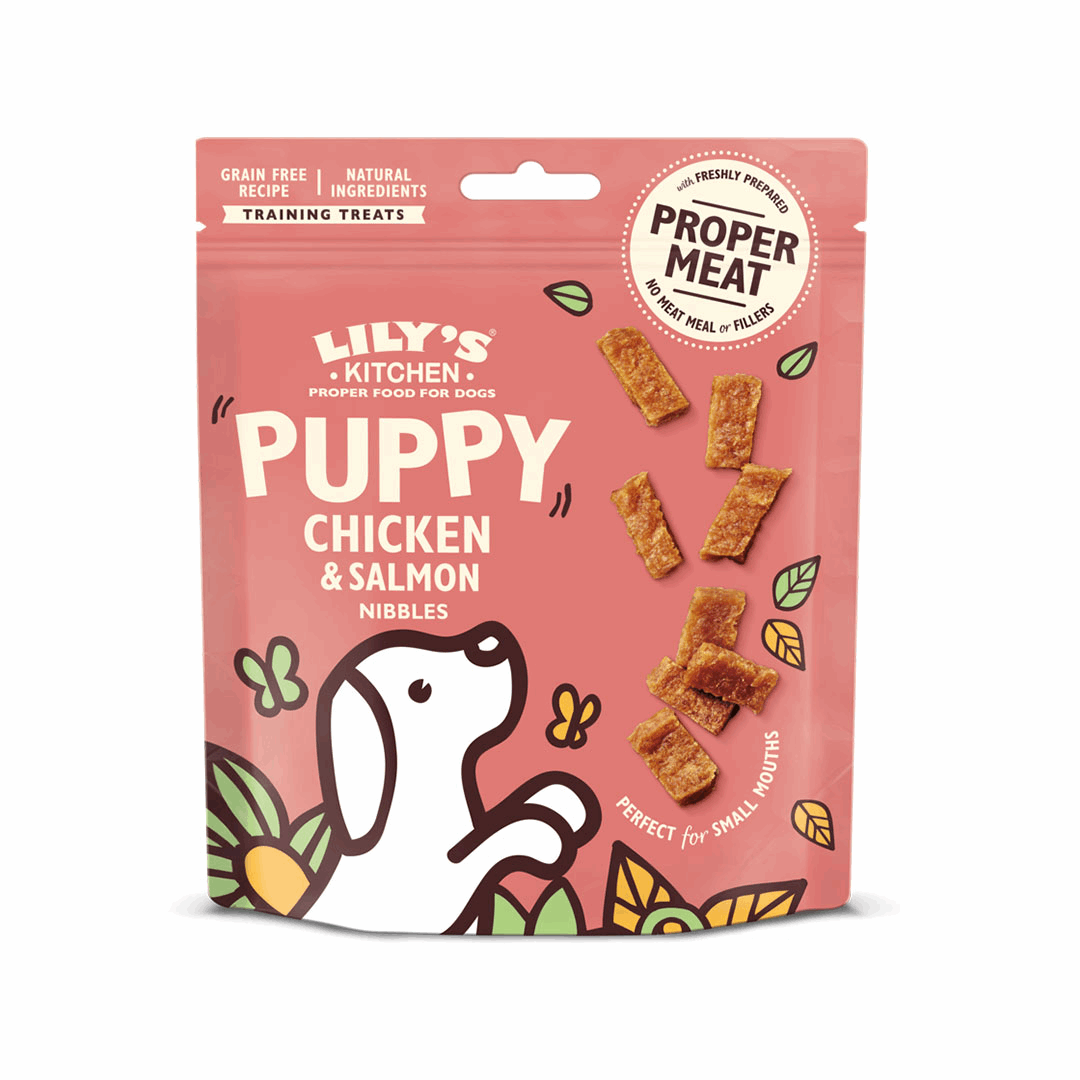 Lily's Kitchen Chicken & Salmon Nibbles for Puppies 70g