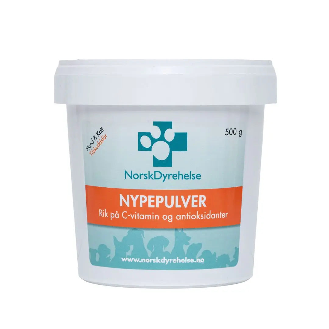 Norsk Dyrehelse Nypepulver 500gr. Norsk Dyrehelse